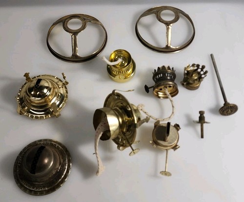 Huge lot antique oil - lot, lamp
