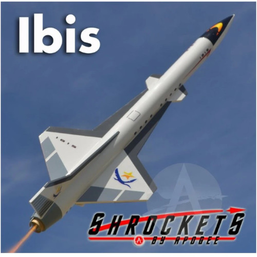 Shrockets flying model rocket - flying,