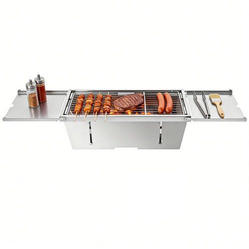 Portable foldable charcoal bbq - portable,
