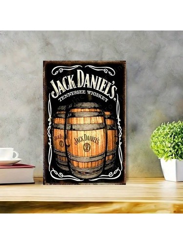 Vintage whiskey barrels metal - barrels,
