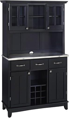 Hutch x17 x72 black - 44"x17"x72", –