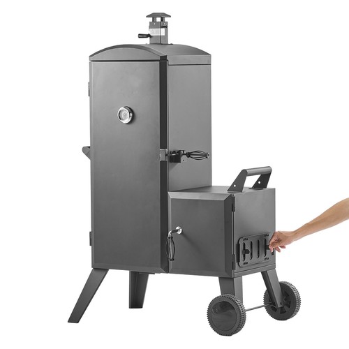 Charcoal offset smoker with - charcoal,