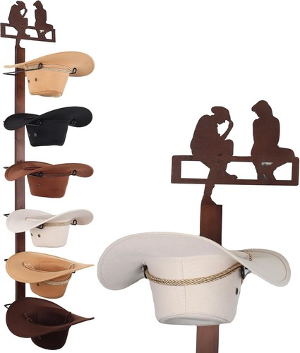Cowboy hat rack holder - cowboy,
