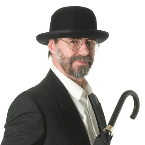 Men retro elegant bowler hat - retro,