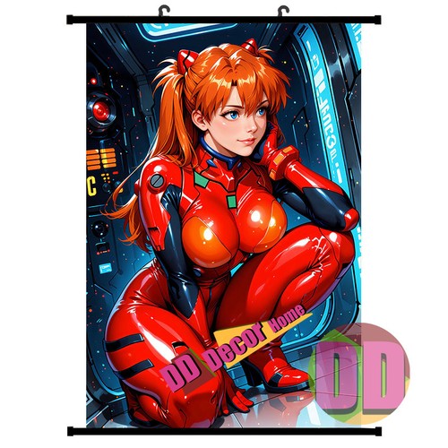 Anime game print - anime, red