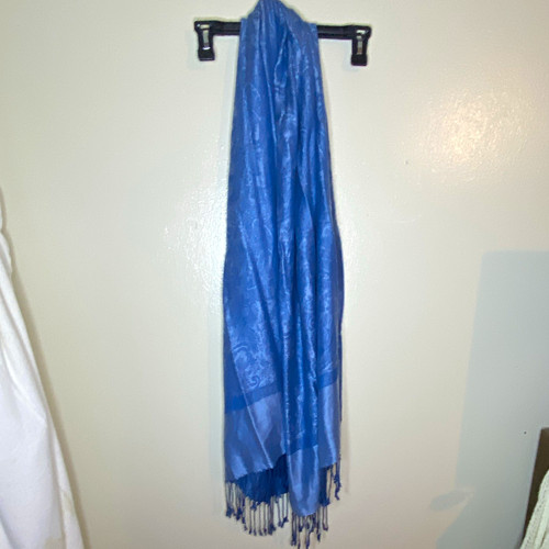 Pashmina women blue solid - pashmina,