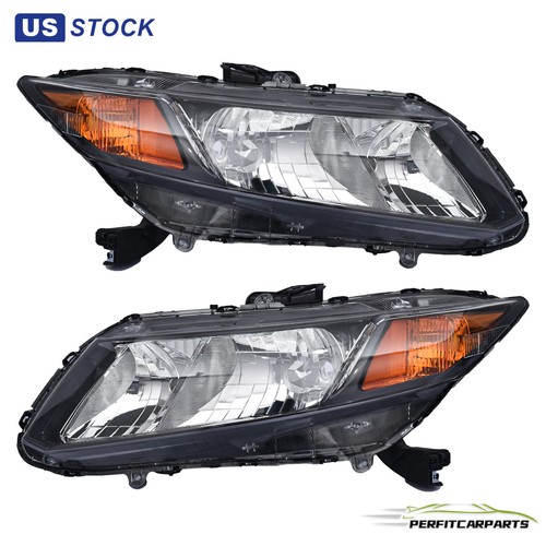 Black headlights assembly - black,