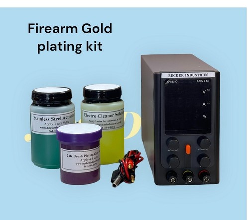 Firearm gold plating kit - gold,
