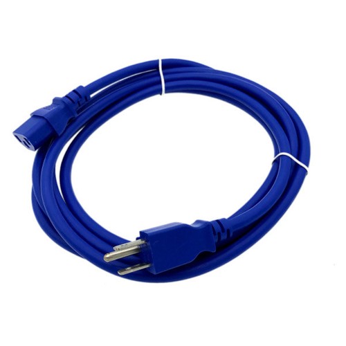 Blue 10ft universal 3prong - 10ft, ac