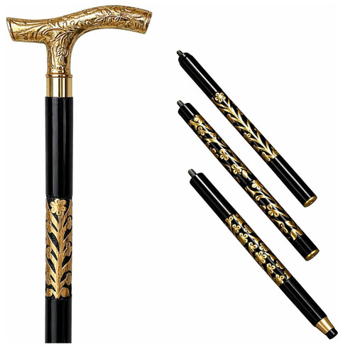 Victorian handle walking staff - victorian,