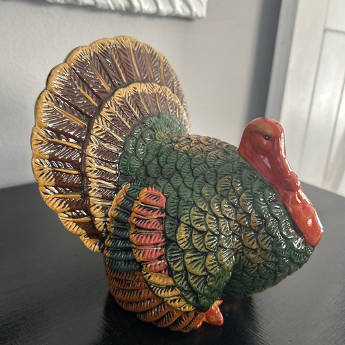 Ceramic turkey figurine - turkey,