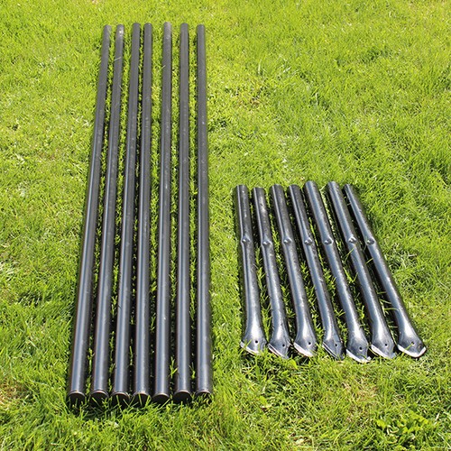 7pk steel fence - steel, posts