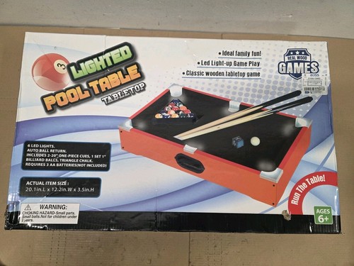 Lighted pool table - pool, real