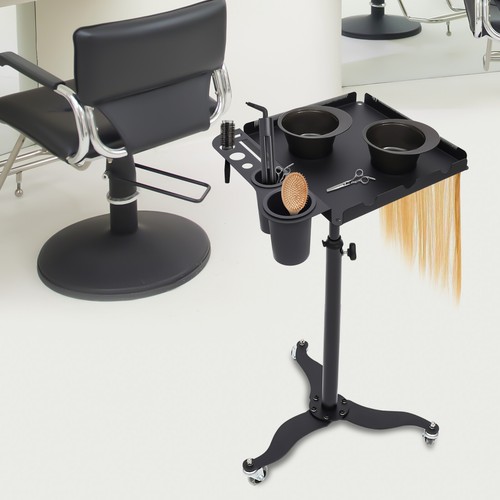 Adjustable salon tray cart - salon,