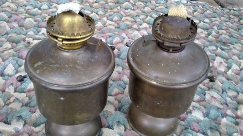 Pair antique brass the miller - ,