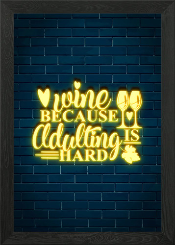 Wine framed wall - wall, poster
