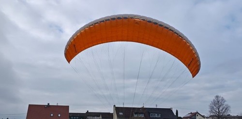 Paraglider wing advance - wing, alpha