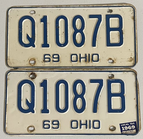 1969 ohio license plate - ohio,