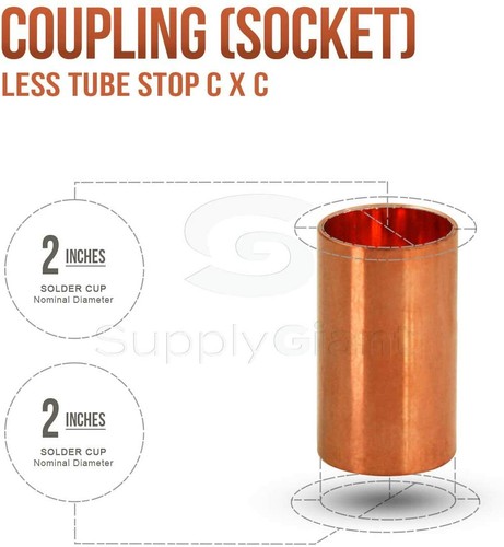 In straight copper - 1/8"-5"in,