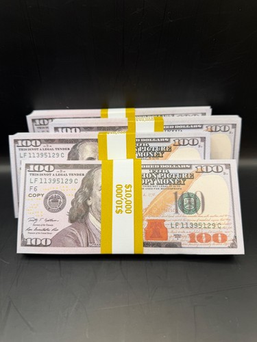 Prop money 400 replica bills - prop,