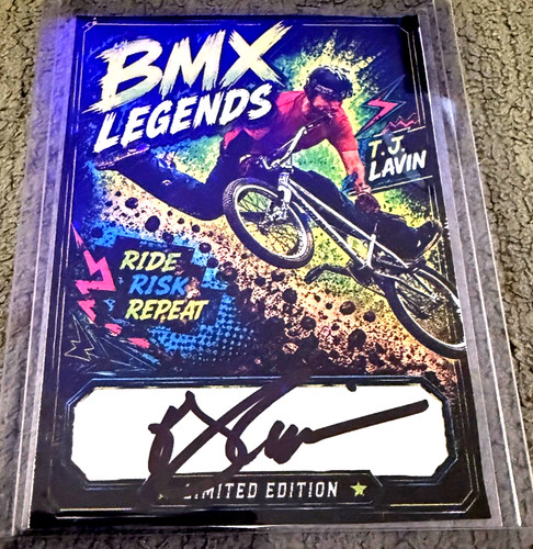 Lavin signed on card - t.j.,