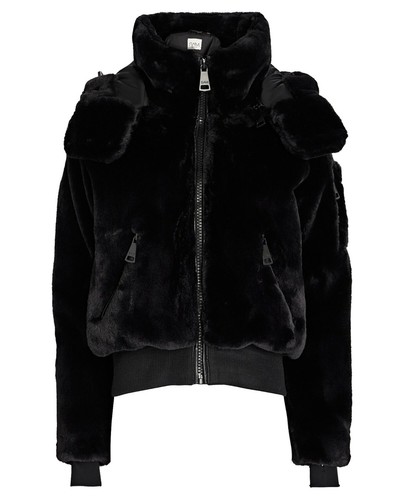 Sam nala hooded - black, faux