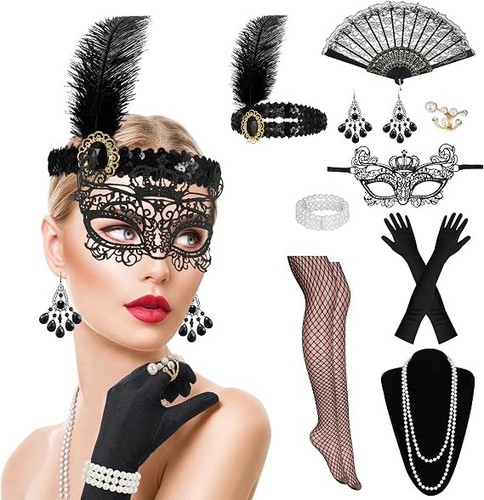 Pcs flapper accessories set - flapper,