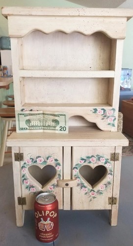 Vintage 90s small wooden hutch - small,
