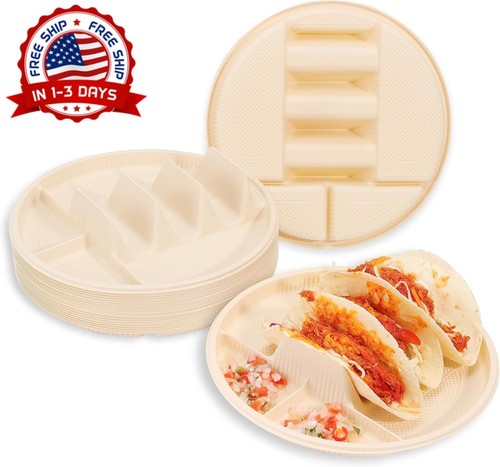 Platos tacos desechables
