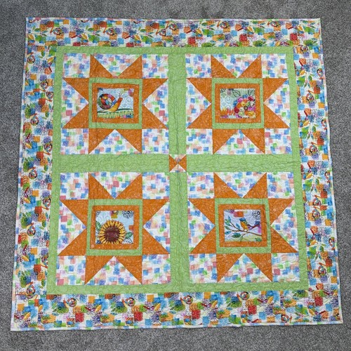 Quilt patchwork multi color - patchwork,