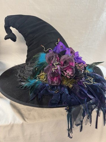 Handcrafted witch costume hat - witch,