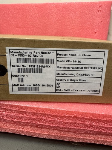 Cisco 7942g unified - cp-7942g,