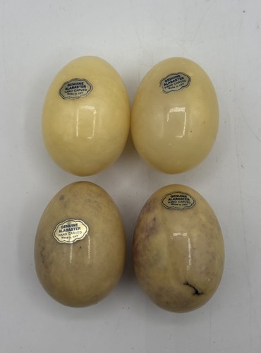 Vintage italian alabaster eggs - italian,