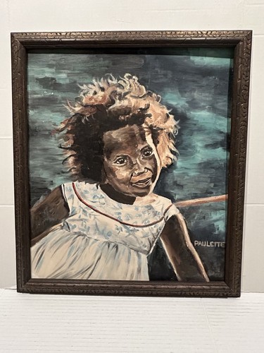 Original framed young african - framed,