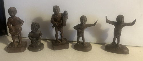 Vintage tribal wooden - wooden, hand