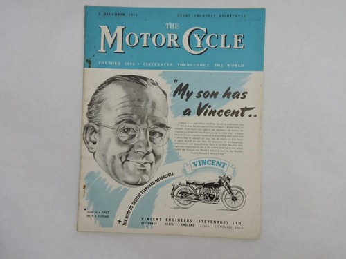 December 1953 motor cycle - 1953,