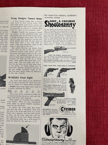 Vintage 1965 print crosman - 1965, ad