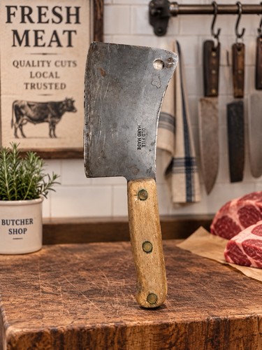 Old file handmade butcher - butcher, meat