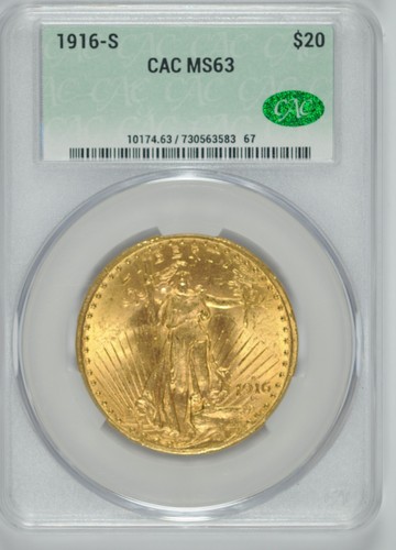 1916 saint gaudens gold - $20,