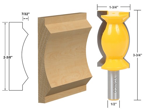 Crown molding router - 2-3/8",