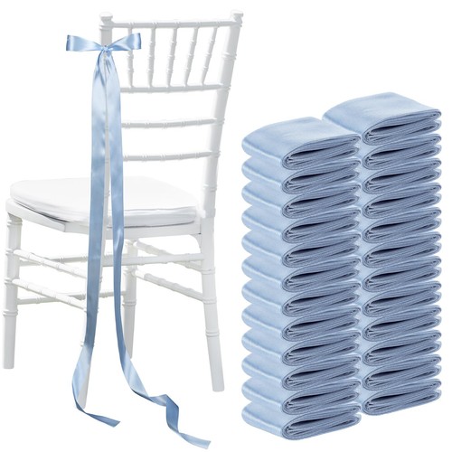 Dusty blue ribbon bows - blue,