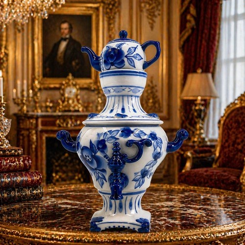 Porcelain samovar vintage - samovar,