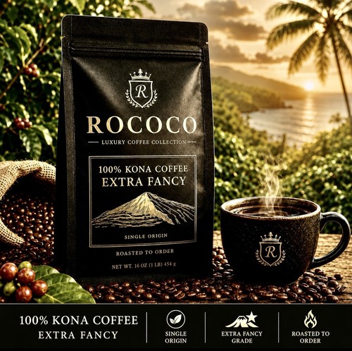 Hawaiian kona coffee beans - coffee,
