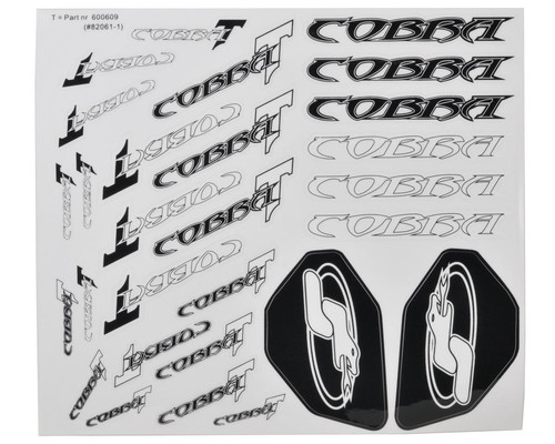 Serpent s811t decal sheet - decal,