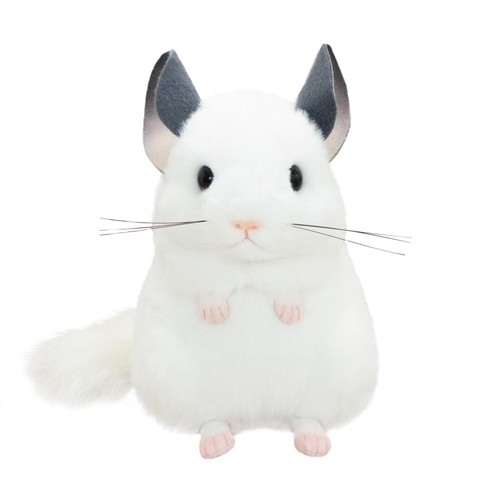 Chinchilla fluffy plush - plush, white