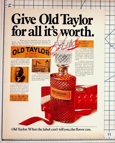 Old taylor bourbon whiskey - taylor,
