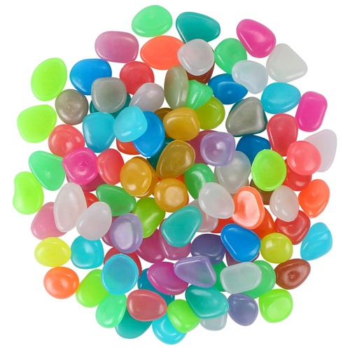100pcs luminous stones glow - 100pcs,