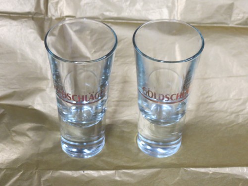 Goldschlager shot glasses - goldschlager,