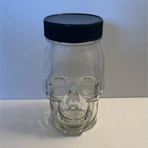 Skull shaped clear - skull, jar
