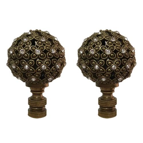 Floral motif sphere - sphere, 2.75"